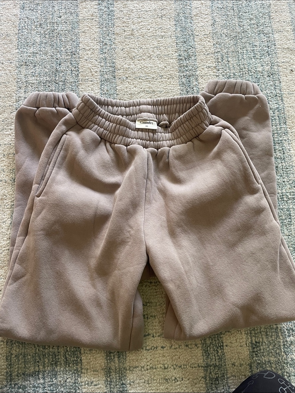 COMFRT Cozy Jogger Pants in Taupe